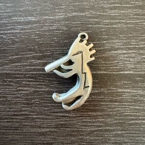 Navaho Sterling Silver Kokopelli Charm Pendant